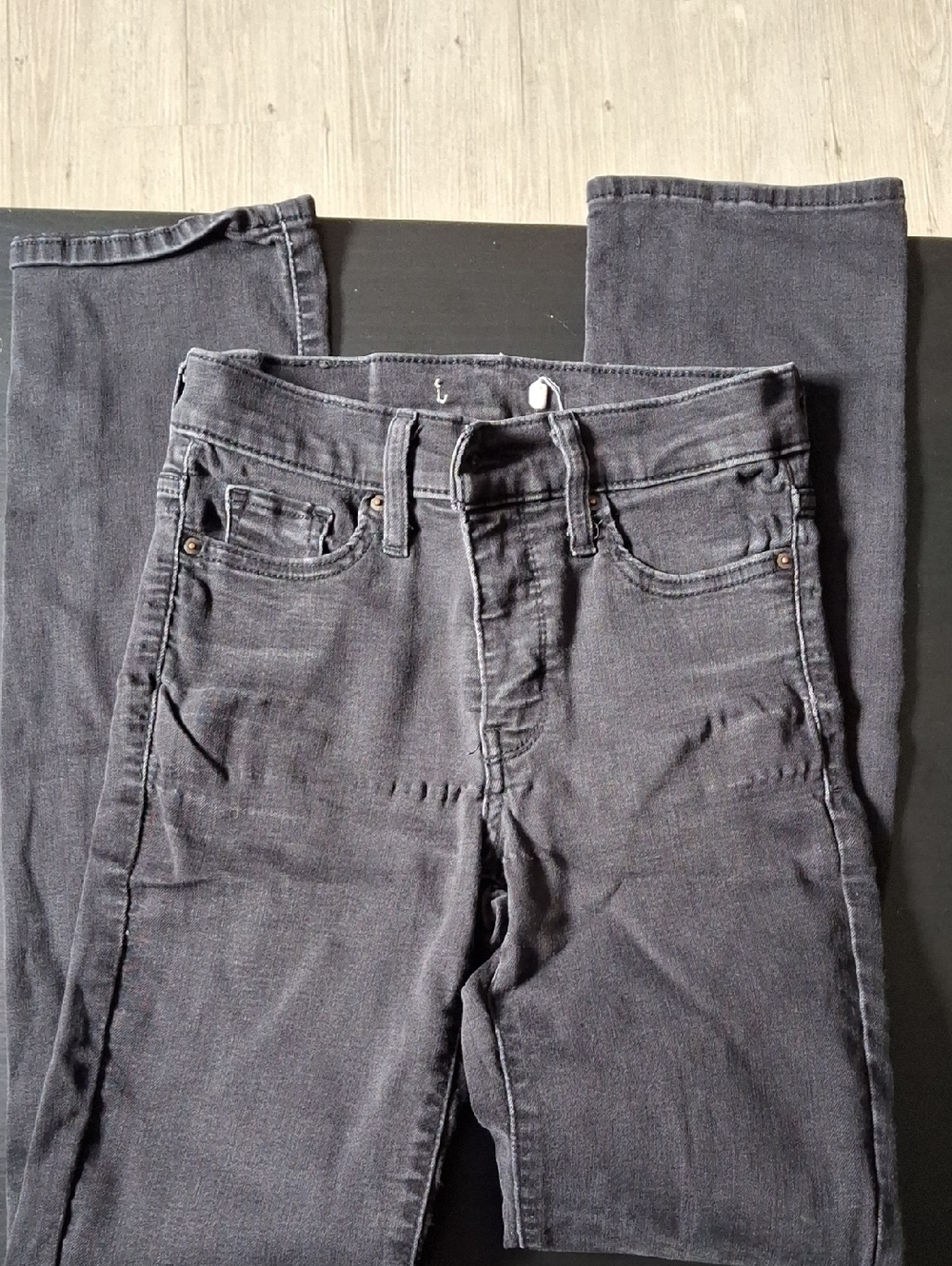 Levi's Washed Out Black Stretch Jeans Size 25